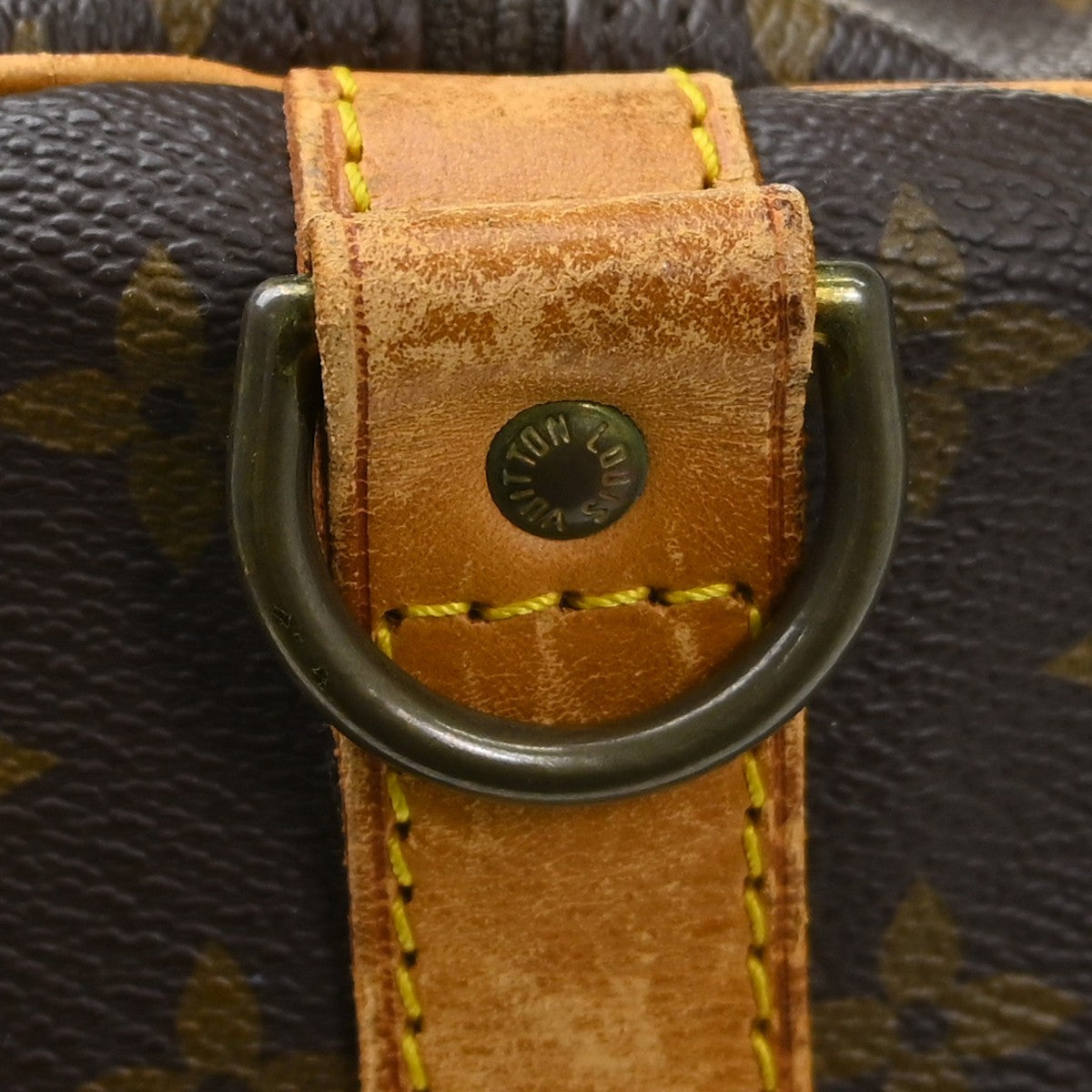 Louis Vuitton Keepall Bandouliere Monogram Canvas Brown Canvas Travel Bag Bag (Pre-Owned)