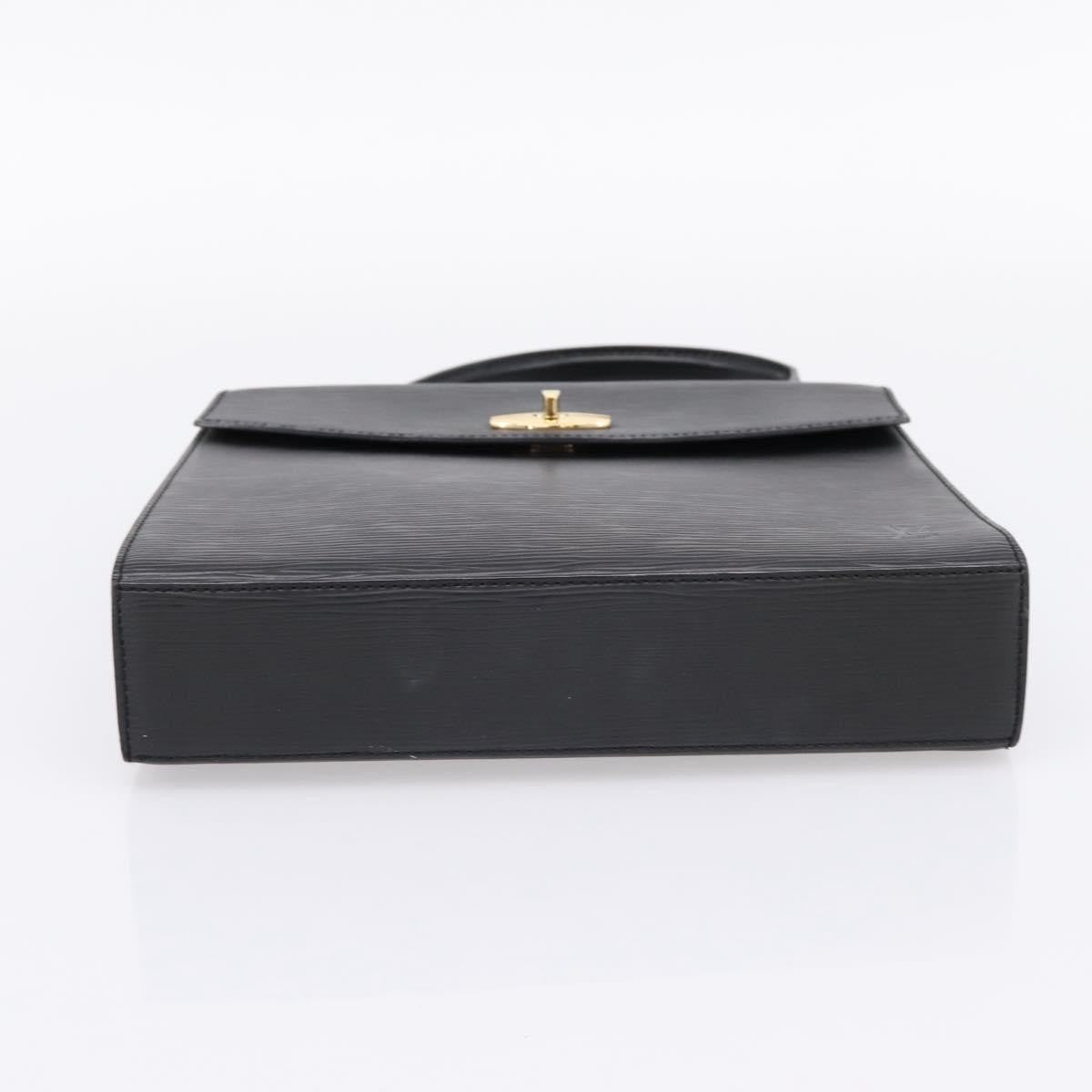 Louis Vuitton Malesherbes Epi Leather Black Leather Handbag (Pre-Owned)