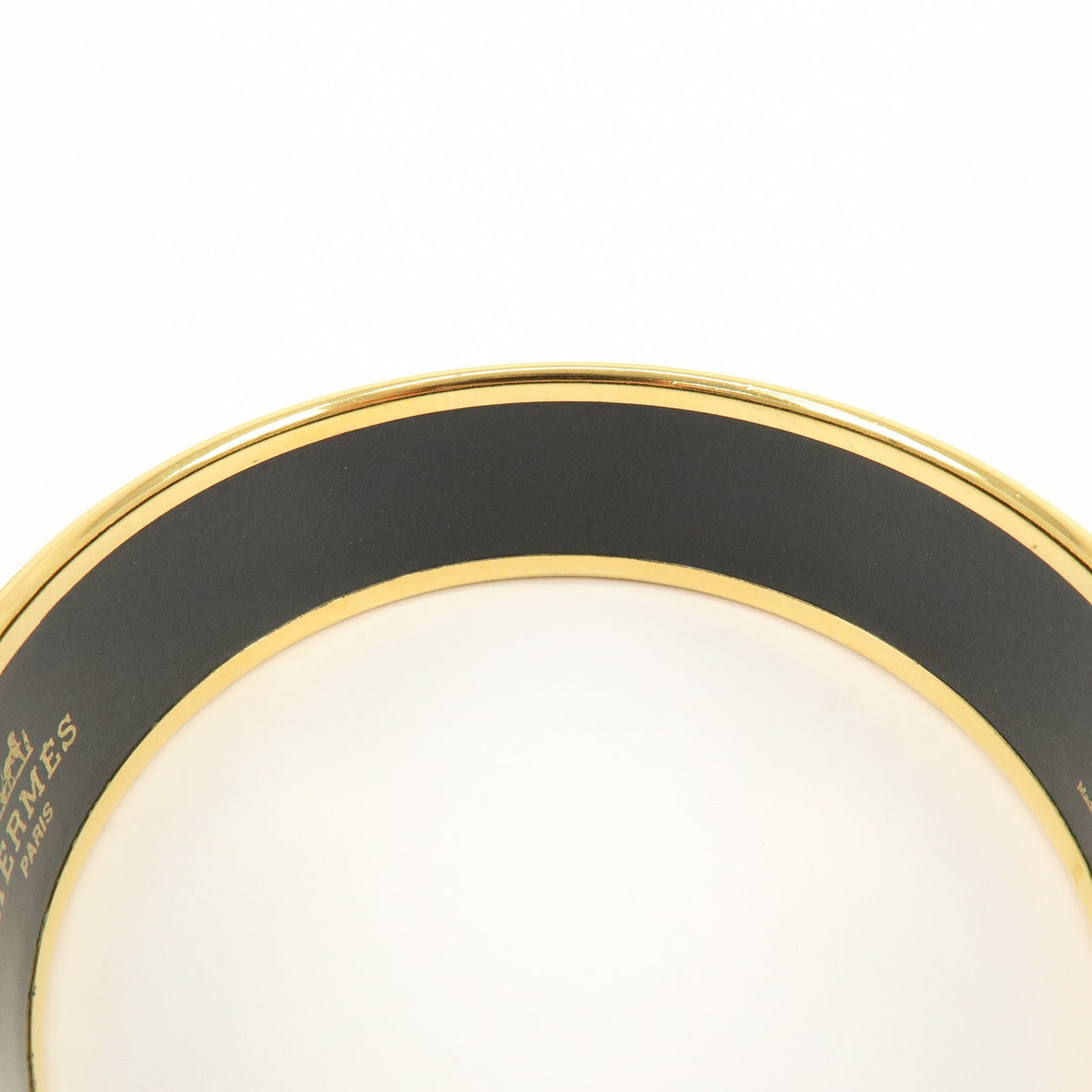 Hermes Bangle Printed Enamel Multicolour Gold_Plated Bracelet Jewelry (Pre-Owned)