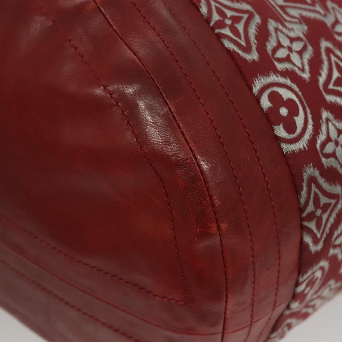 Louis Vuitton Aviator Limited Edition Monogram Jacquard Burgundy Canvas Handbag (Pre-Owned)