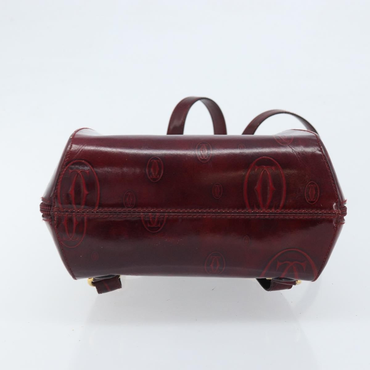 Cartier Happy Birthday Patent Leather Burgundy Patent_Leather Backpack Bag (Pre-Owned)