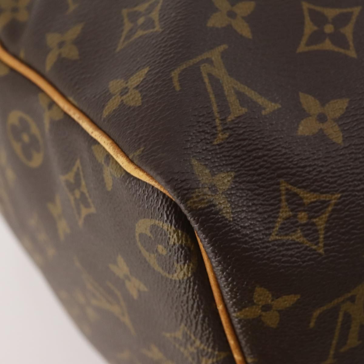 Louis Vuitton Keepall Monogram Canvas Brown Canvas Handbag (Pre-Owned)