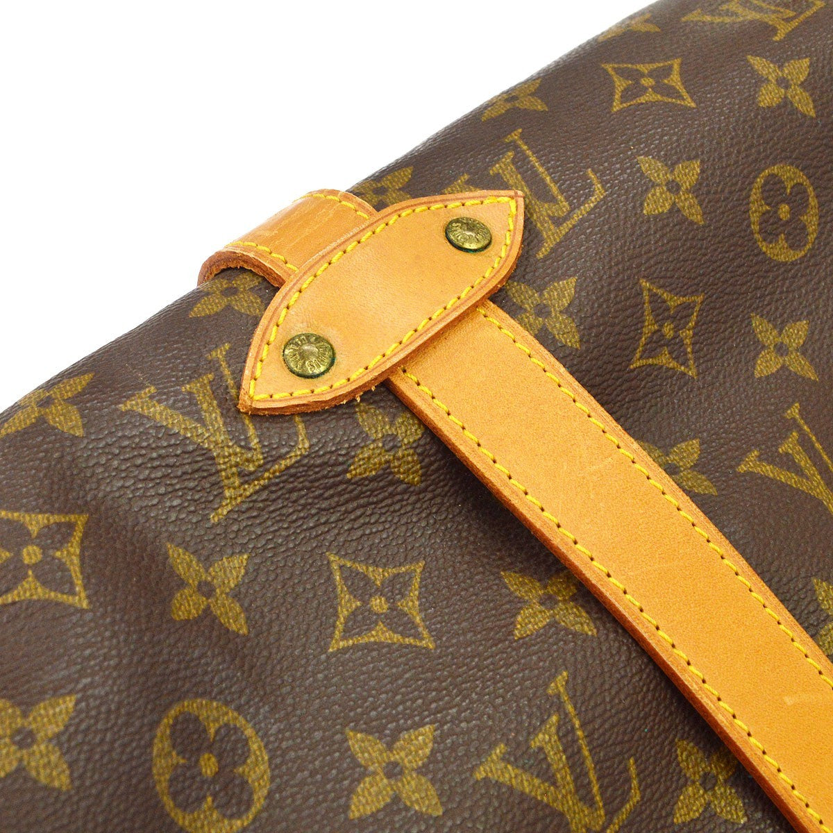 Louis Vuitton Saumur Monogram Canvas Brown Canvas Shoulder Bag Bag (Pre-Owned)