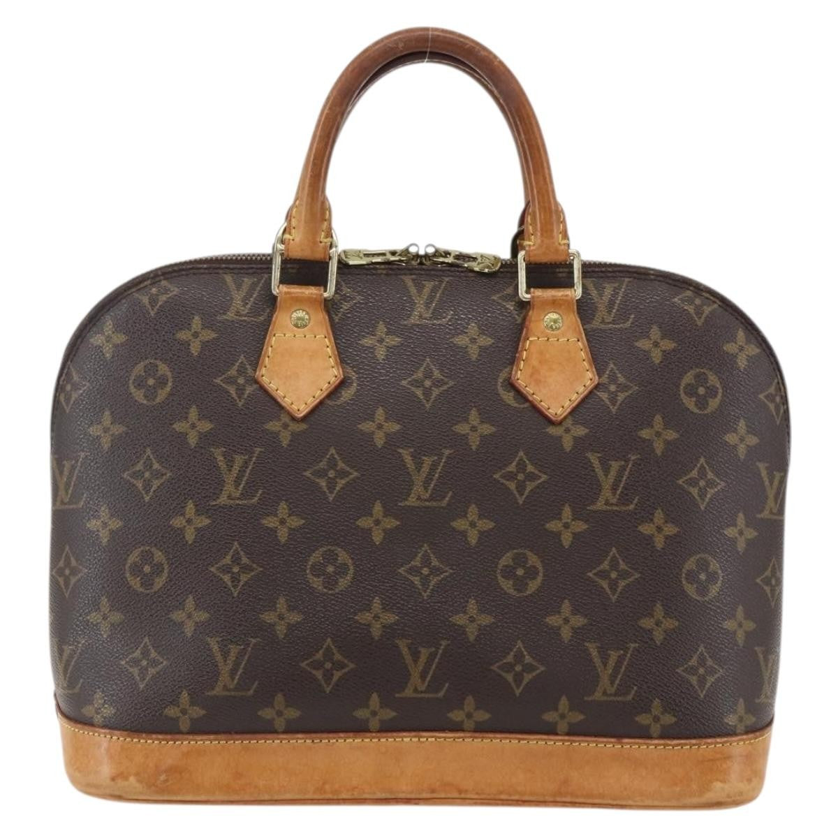 Louis Vuitton Alma Monogram Canvas Brown Canvas Handbag (Pre-Owned)