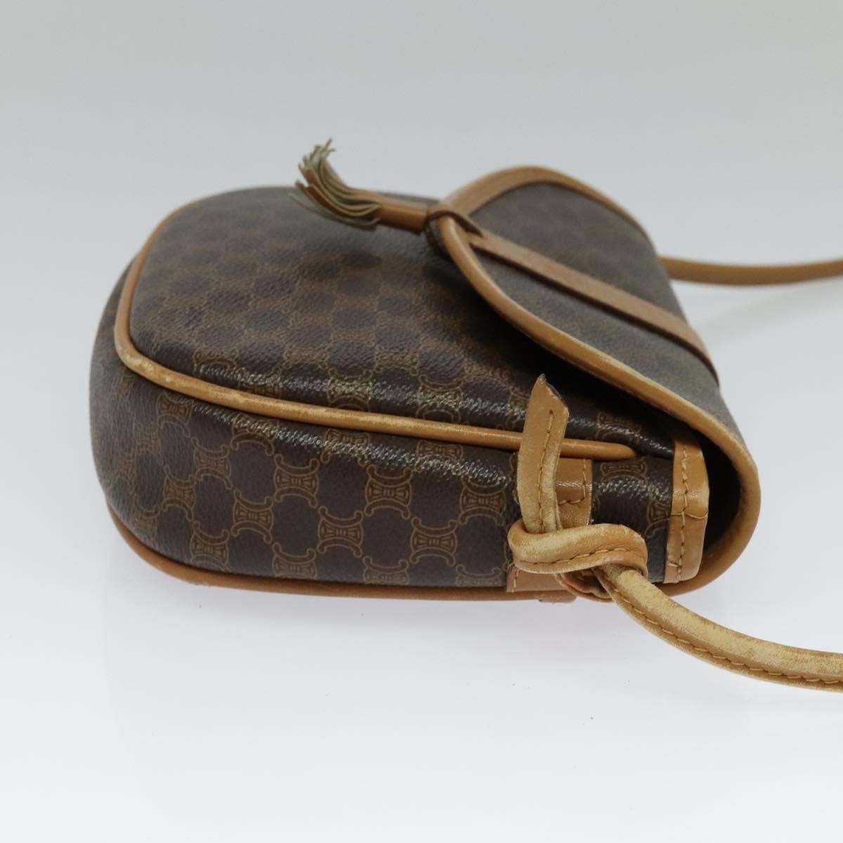 Celine Vintage Macadam Canvas Brown Pvc Shoulder Bag Bag (Pre-Owned)