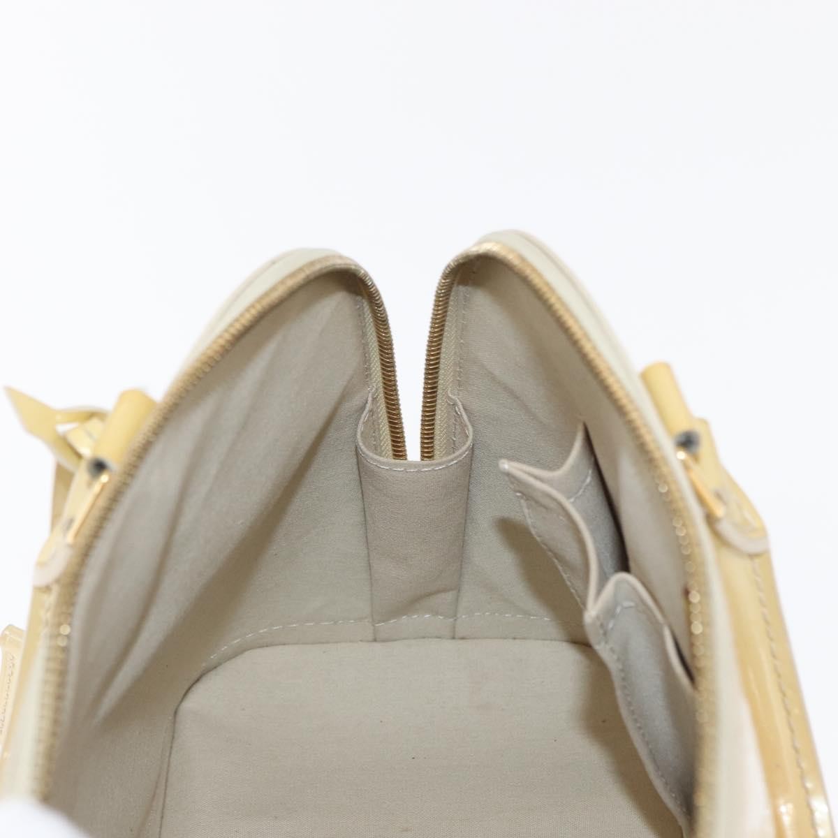 Louis Vuitton Alma Patent Leather Beige Patent_Leather Handbag (Pre-Owned)