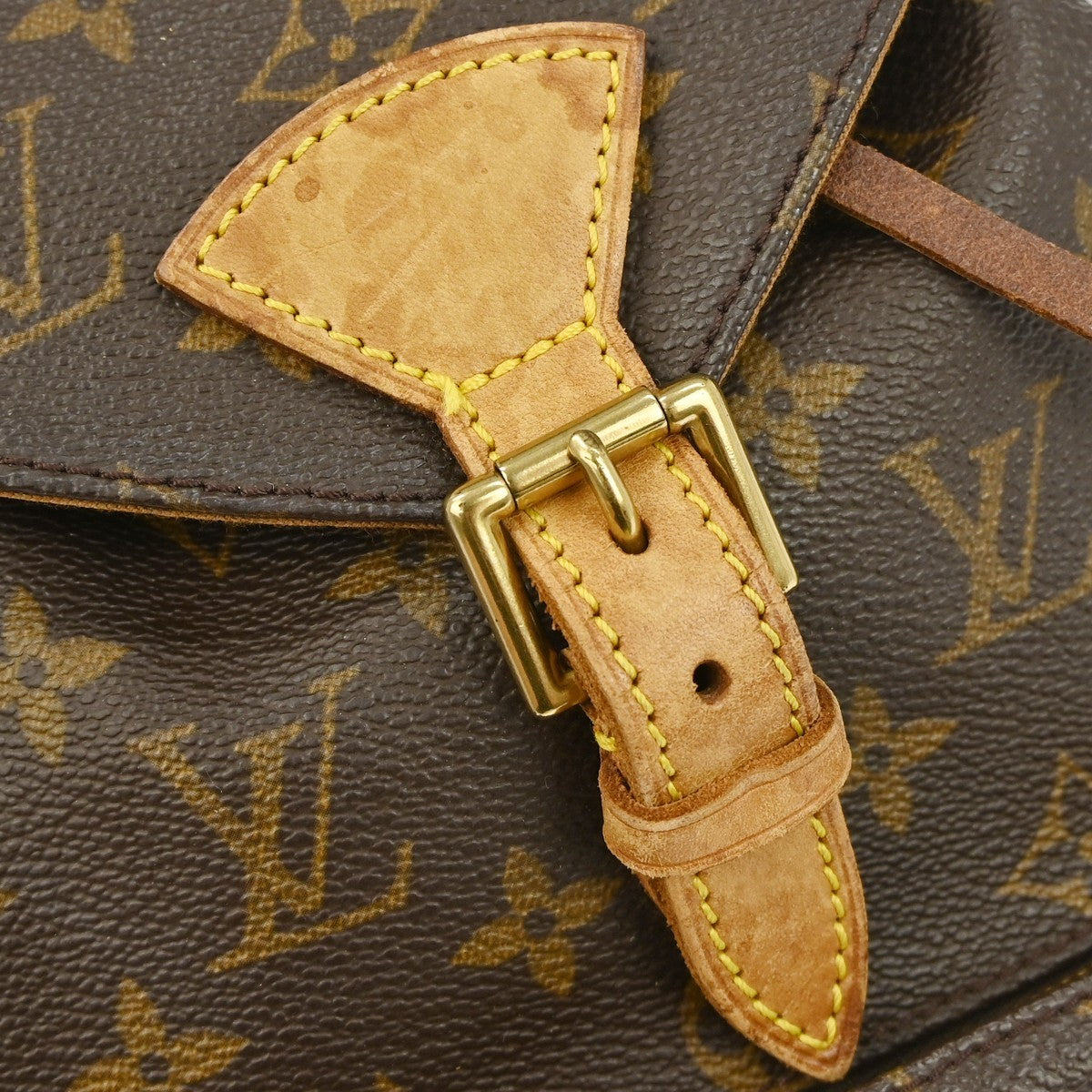 Louis Vuitton Vintage Montsouris Monogram Canvas Brown Canvas Backpack Bag (Pre-Owned)
