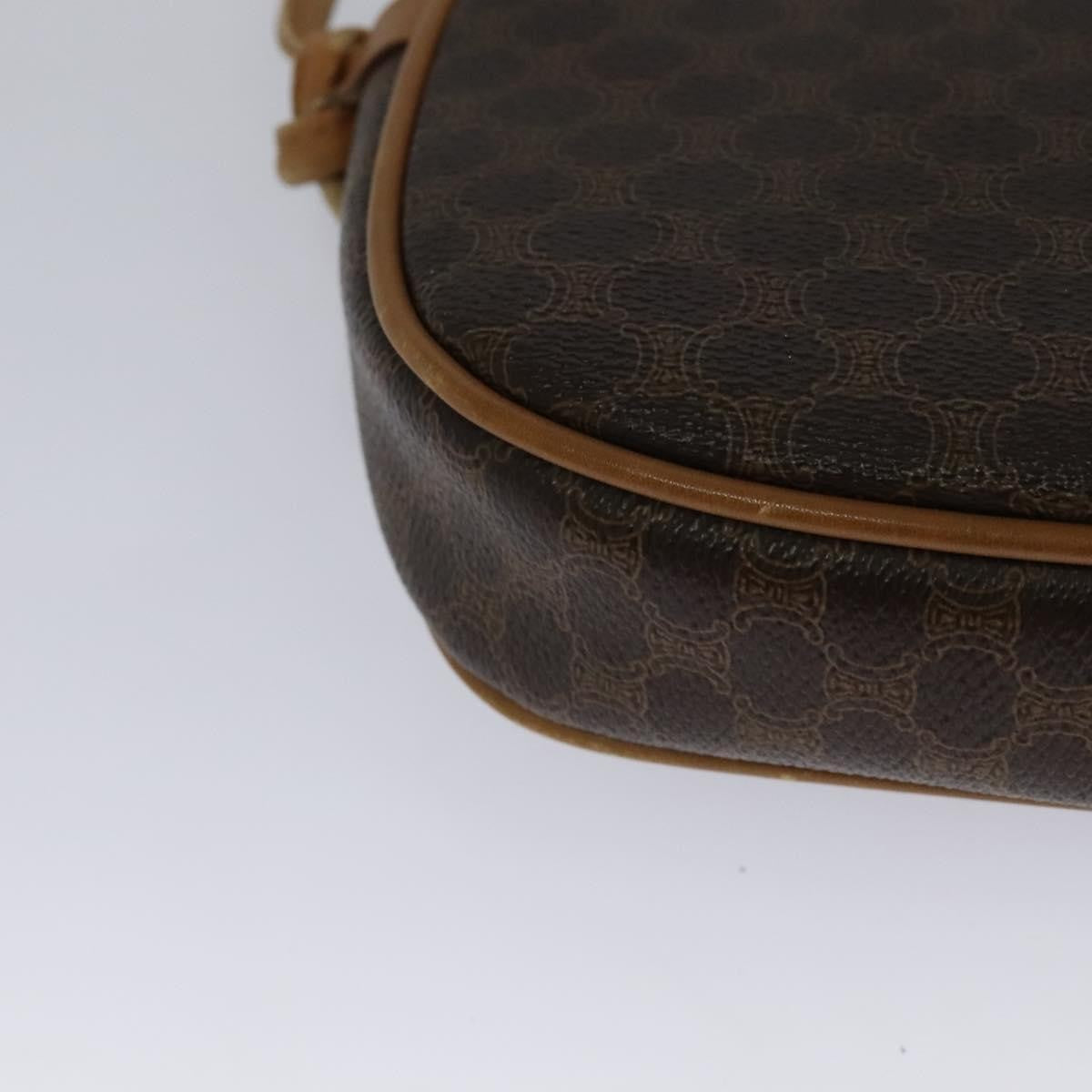 Celine Vintage Macadam Canvas Brown Pvc Shoulder Bag Bag (Pre-Owned)
