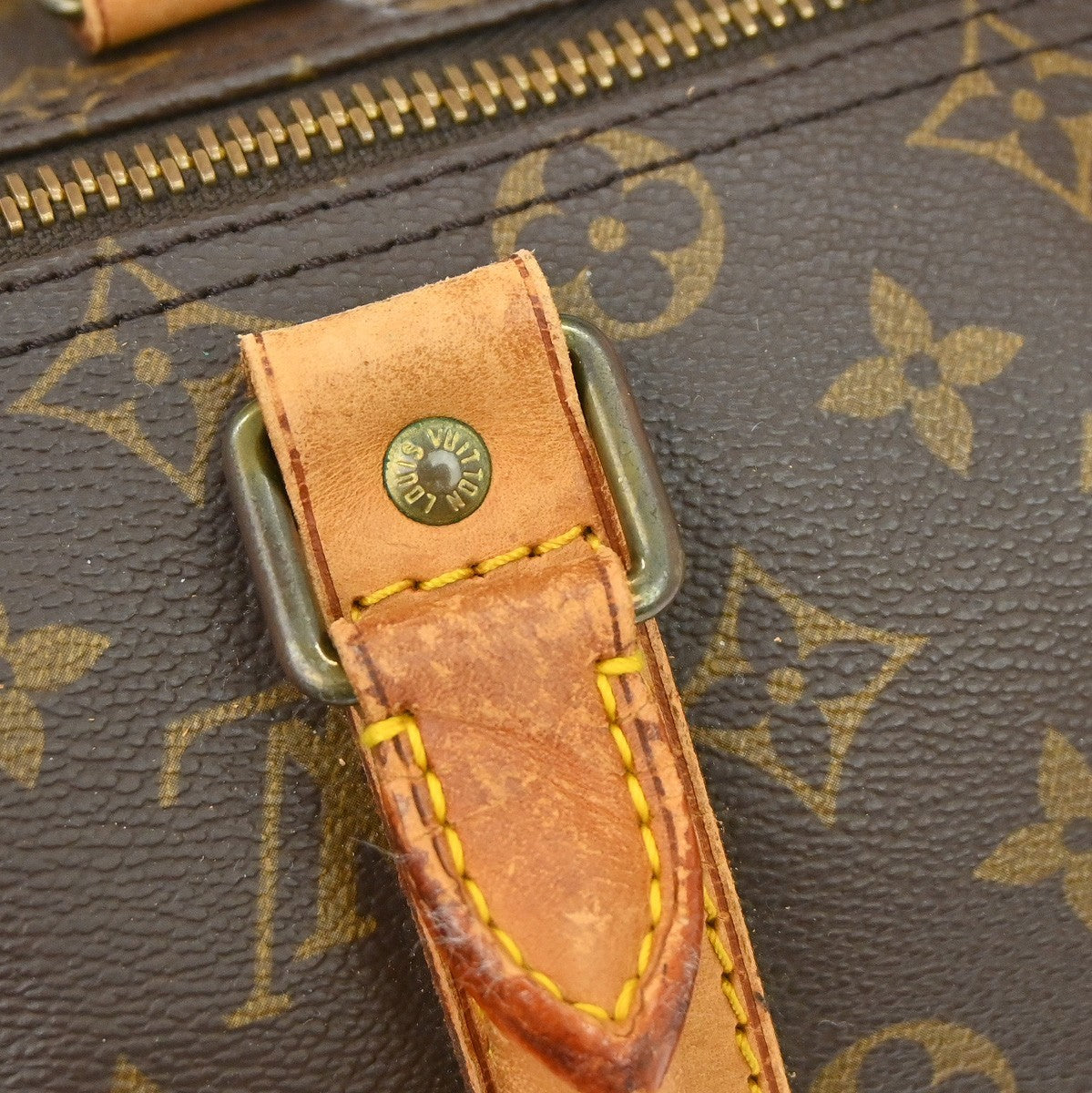 Louis Vuitton Keepall Monogram Canvas Brown Canvas Travel Bag Bag (Pre-Owned)