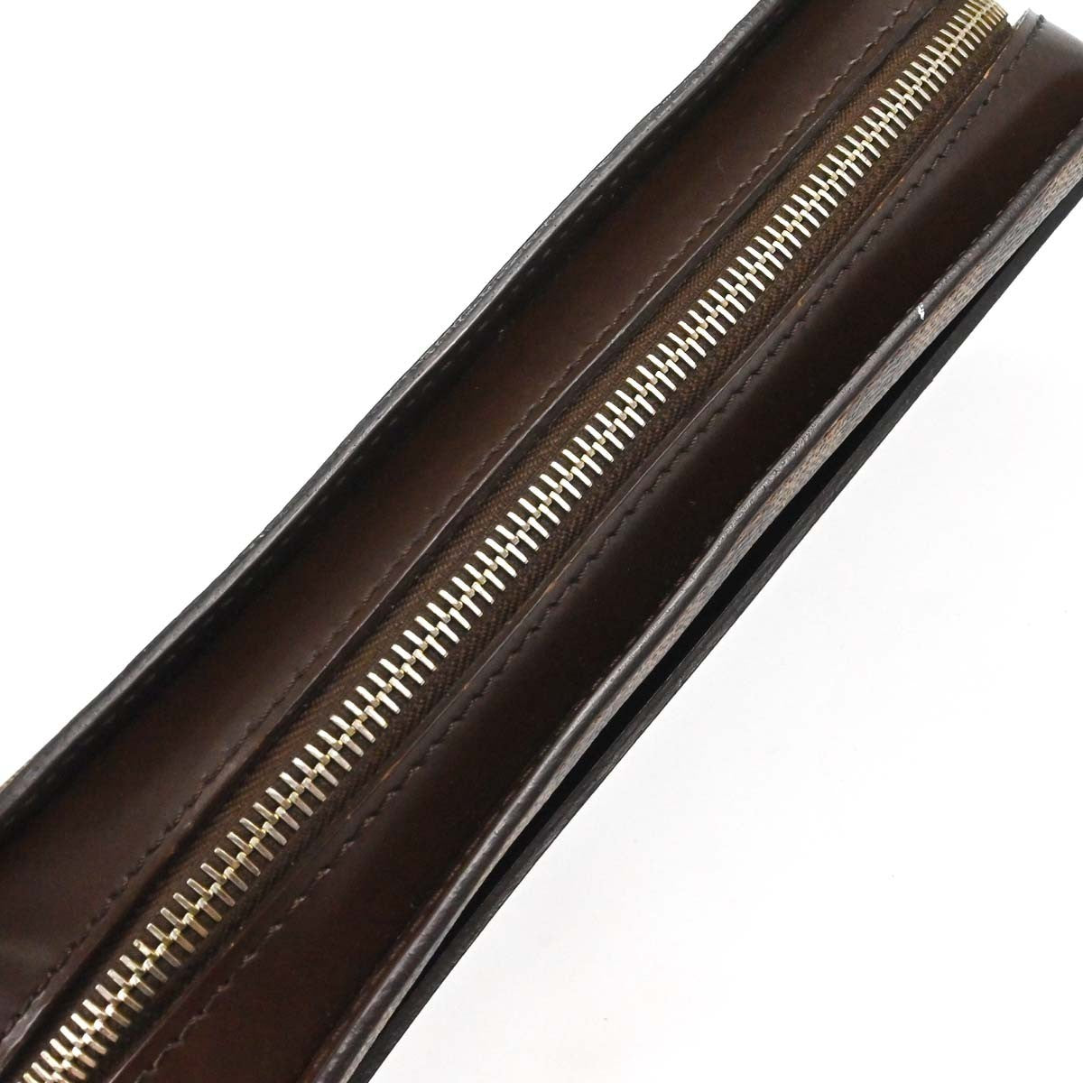 Louis Vuitton Pochette Saint Louis Damier Ebene Brown Canvas Clutche & Pouche Bag (Pre-Owned)