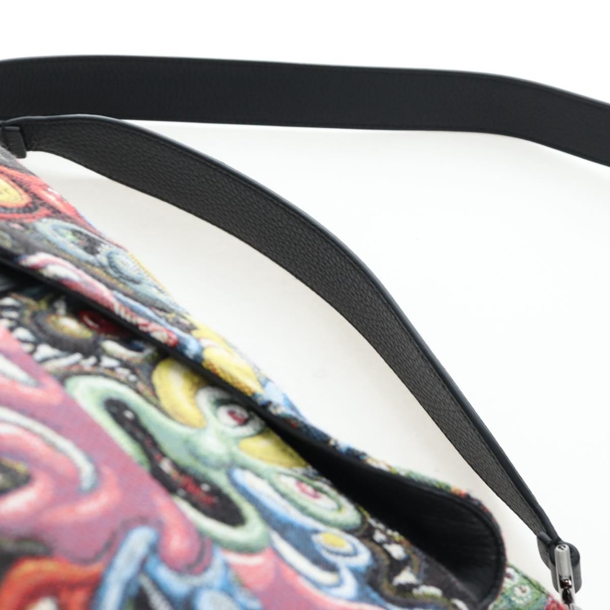 Christian Dior Kenny Scharf Saddle Soft Jacquard Printed Canvas Multicolour Canvas Handbag (Pre-Owned)