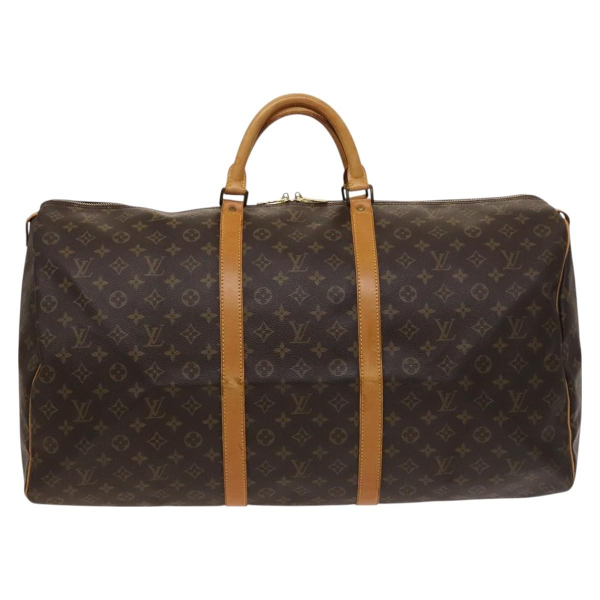 Louis Vuitton Keepall Monogram Canvas Brown Canvas Travel Bag Bag (Pre-Owned)