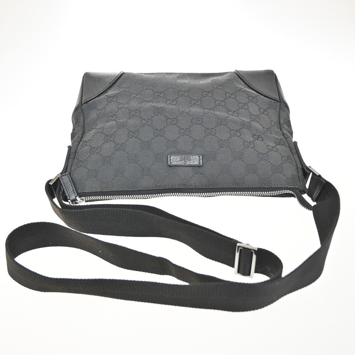 Gucci Joy Messenger Gg Canvas And Leather Black Canvas Shoulder Bag Bag (Pre-Owned)