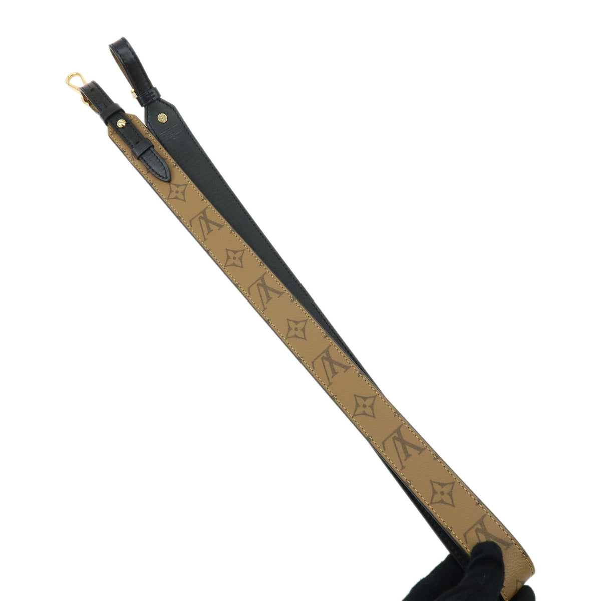 Louis Vuitton Shoulder Strap Reverse Monogram Canvas Brown Canvas Straps Accessory (Pre-Owned)