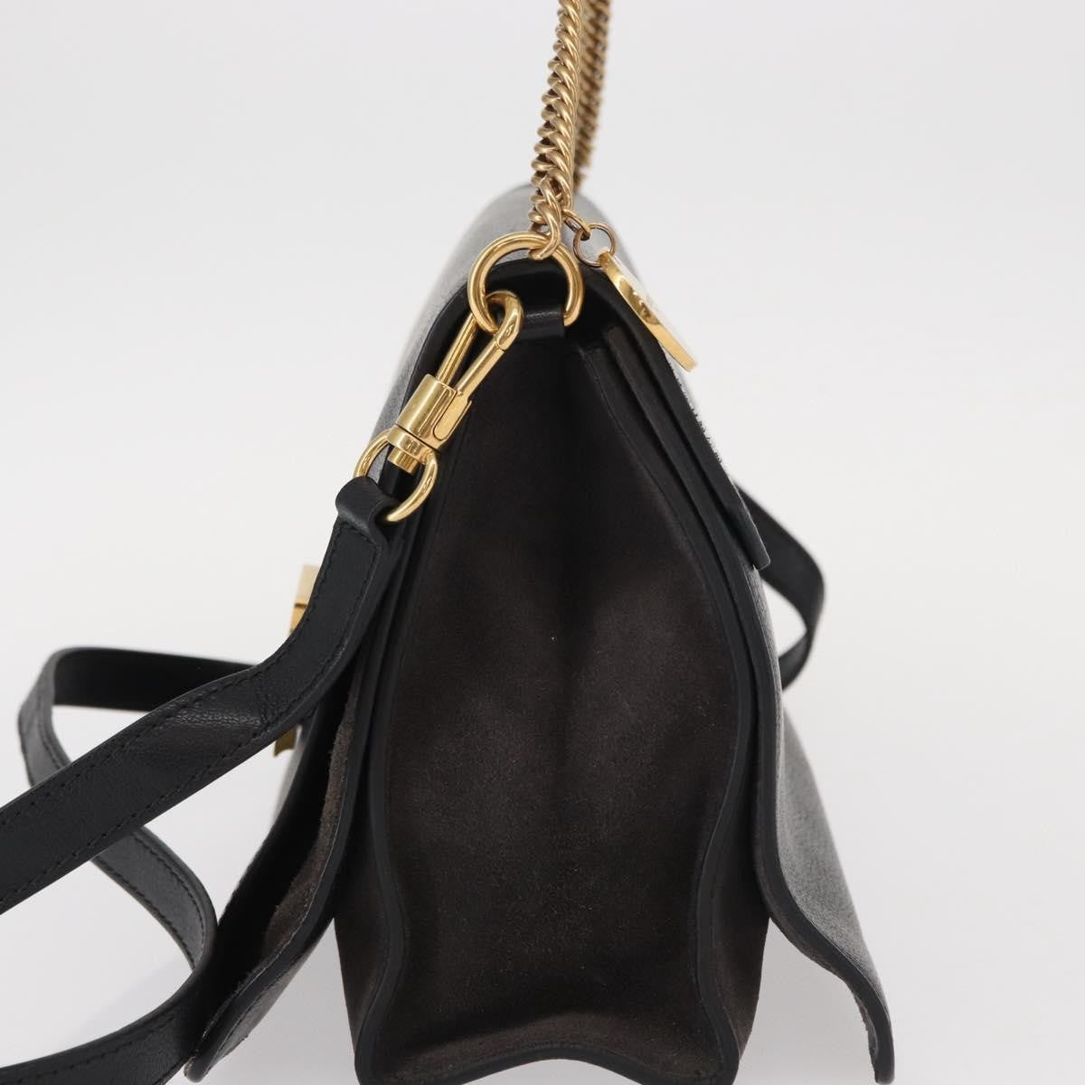 Givenchy Gv3 Flap Leather Black Leather Shoulder Bag Bag (Pre-Owned)