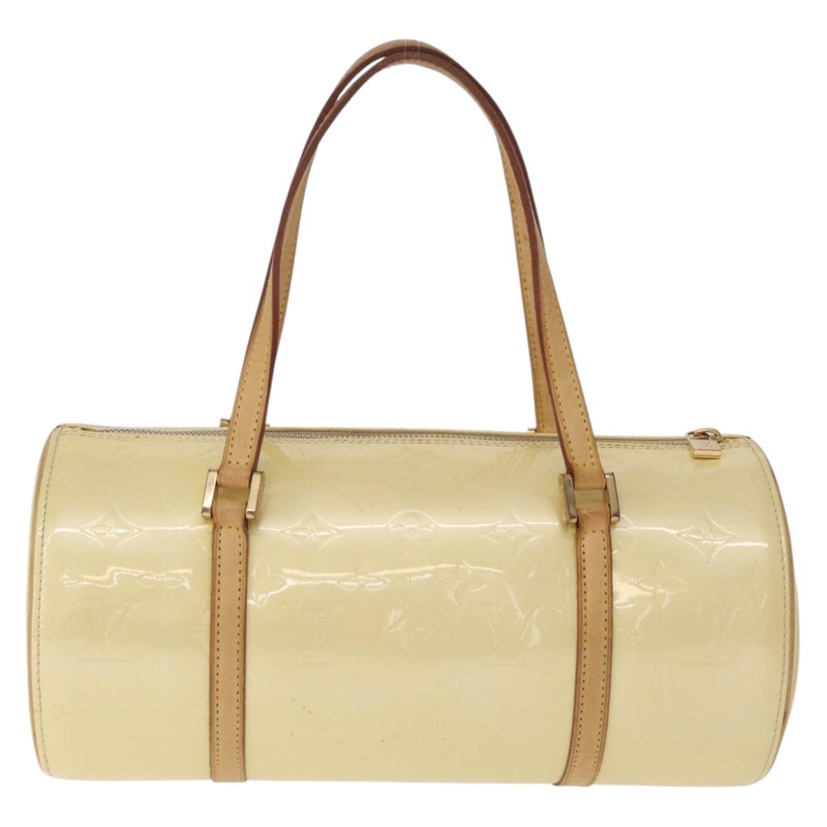 Louis Vuitton Bedford Monogram Vernis Beige Patent_Leather Handbag (Pre-Owned)