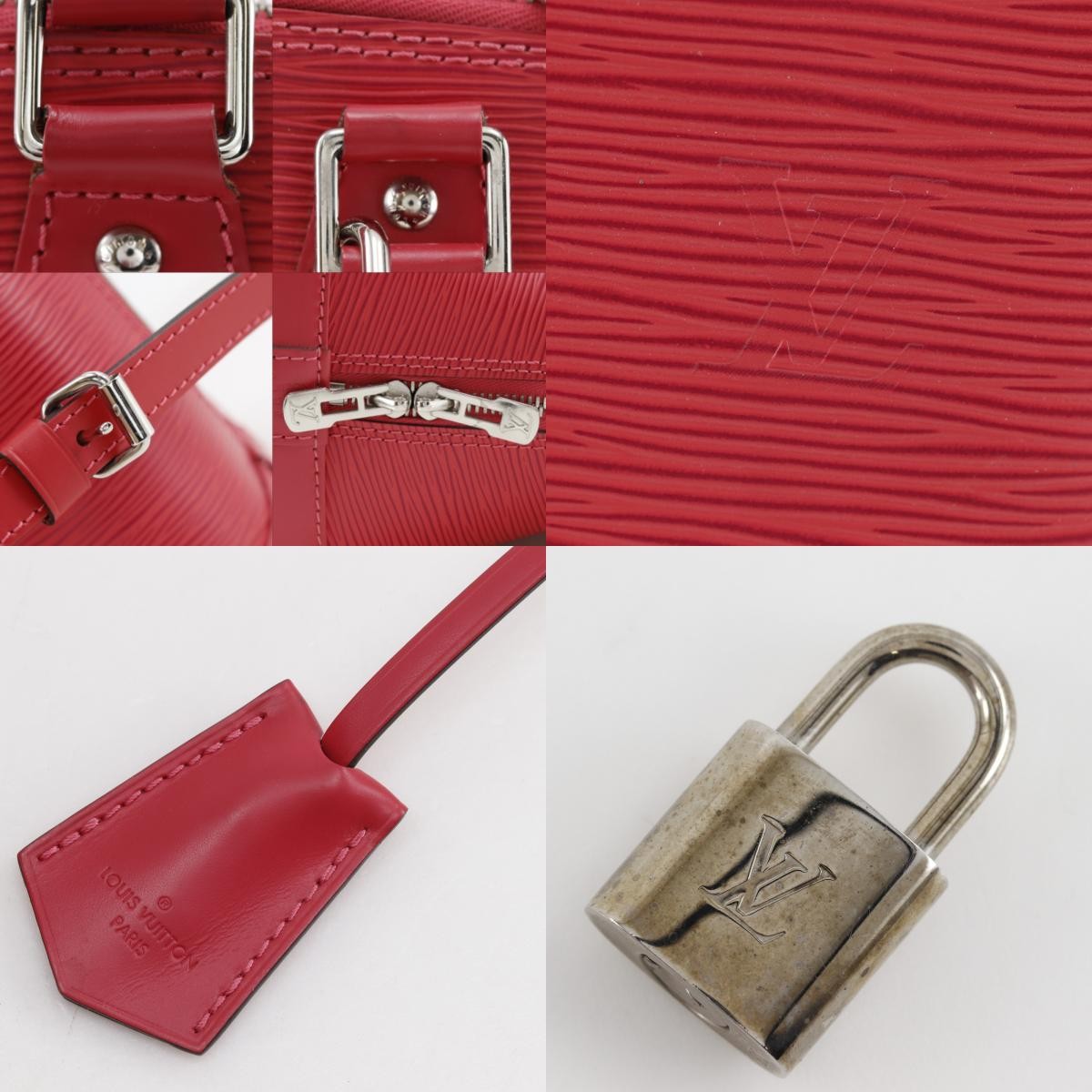 Louis Vuitton Alma Epi Red Leather Handbag (Pre-Owned)