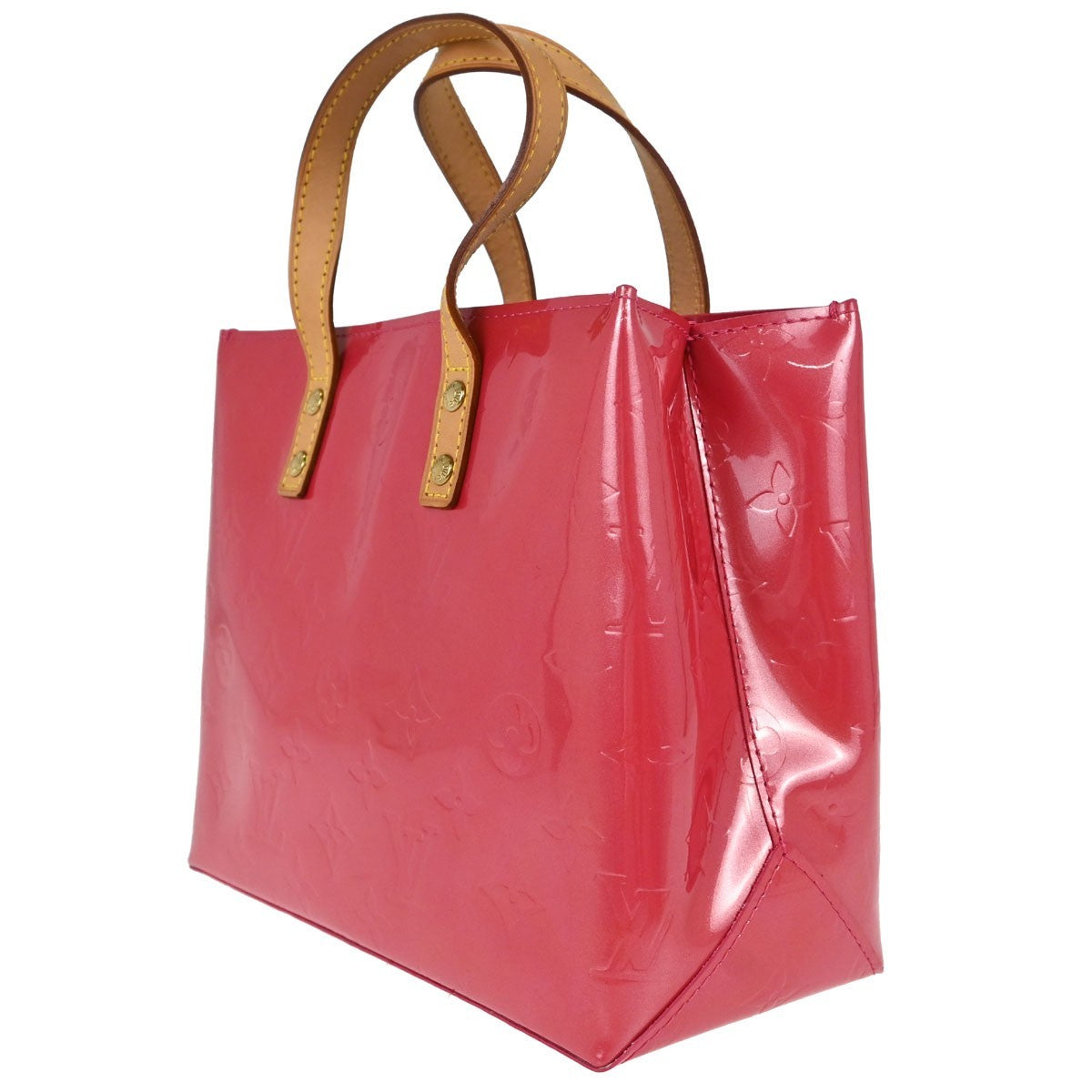 Louis Vuitton Reade Monogram Vernis Pink Patent_Leather Handbag (Pre-Owned)