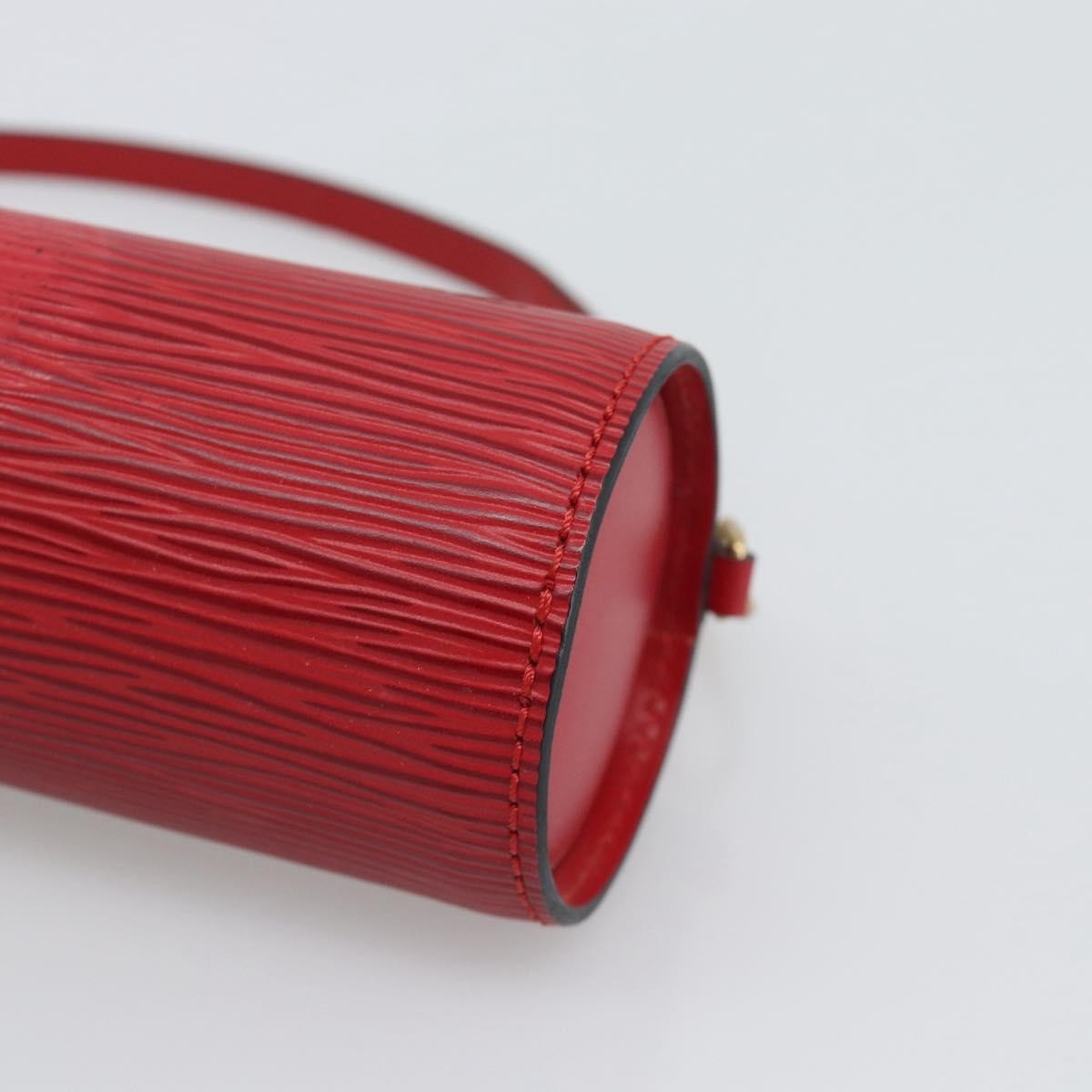 Louis Vuitton Soufflot Pochette Epi Leather Red Leather Clutche & Pouche Bag (Pre-Owned)