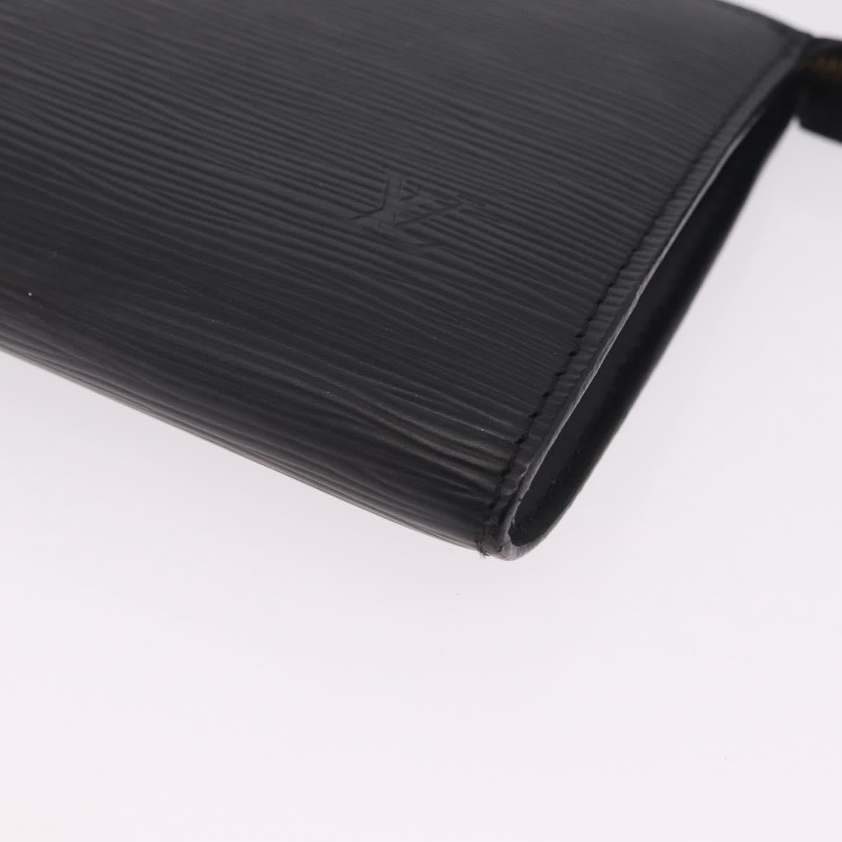 Louis Vuitton Pochette Accessoires Epi Leather Black Leather Clutche & Pouche Bag (Pre-Owned)