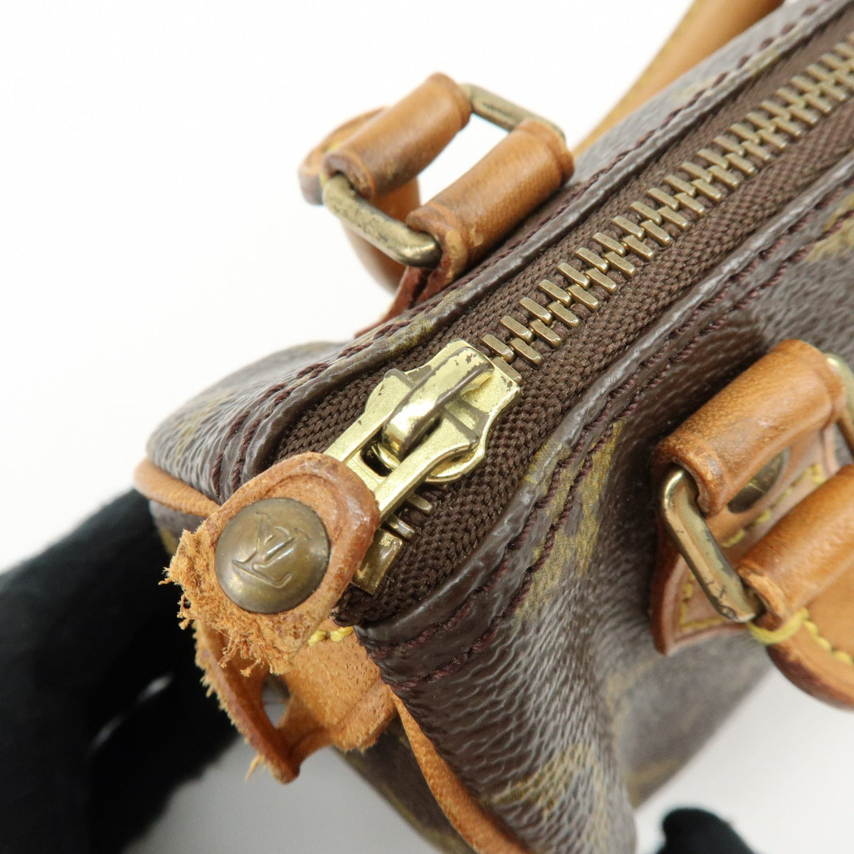 Louis Vuitton Speedy Mini Hl Monogram Canvas Brown Canvas Handbag (Pre-Owned)