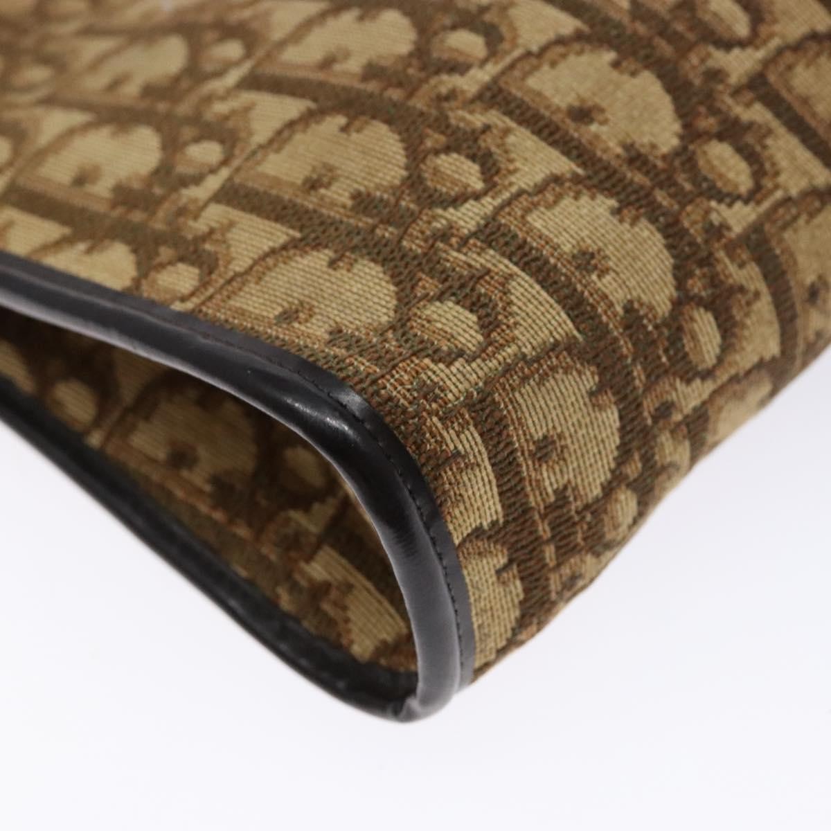 Christian Dior Vintage Trotter Canvas Brown Canvas Bag (Pre-Owned)
