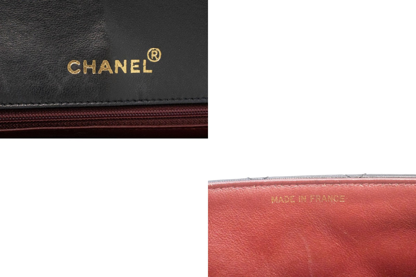 Chanel Vintage Chain Curved Flap Quilted Leather Black Leather Shoulder Bag Bag (Pre-Owned)