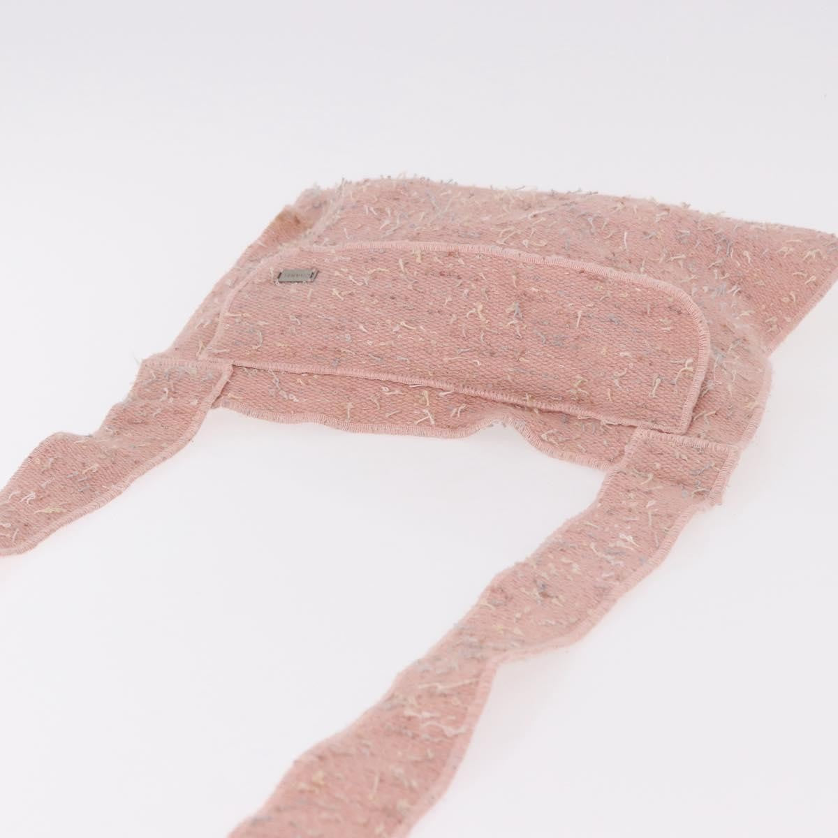 Chanel Shoulder Suede Patchwork Pink Tweed Shoulder Bag Bag (Pre-Owned)