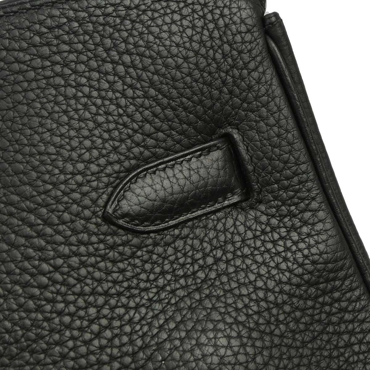 Hermes Birkin Taurillon Clemence Black Leather Handbag (Pre-Owned)