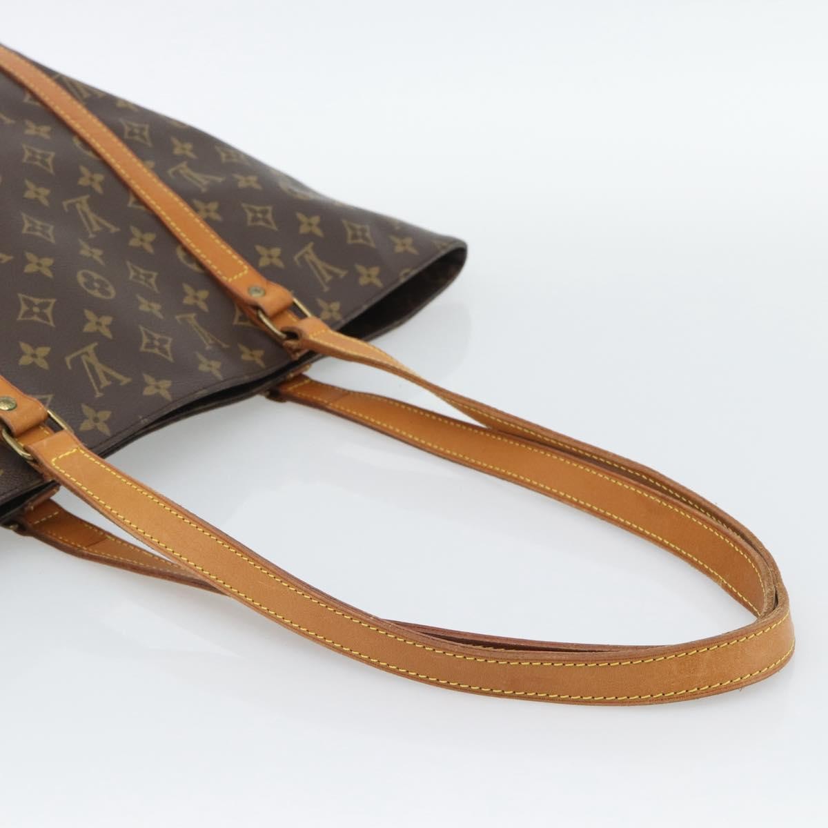 Louis Vuitton Shopping Sac Monogram Canvas Brown Canvas Handbag (Pre-Owned)