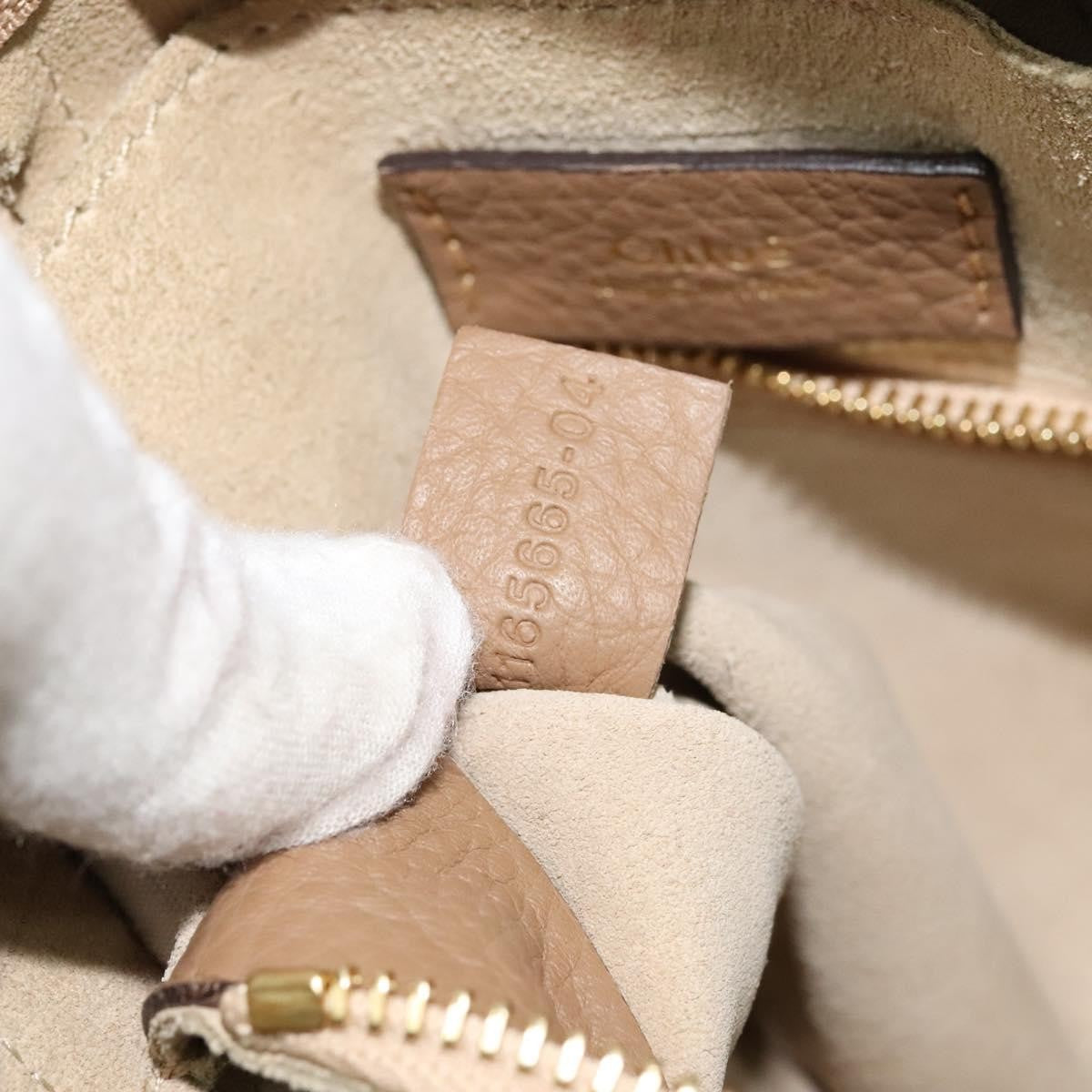 Chloe Hailey Leather Beige Leather Bag (Pre-Owned)