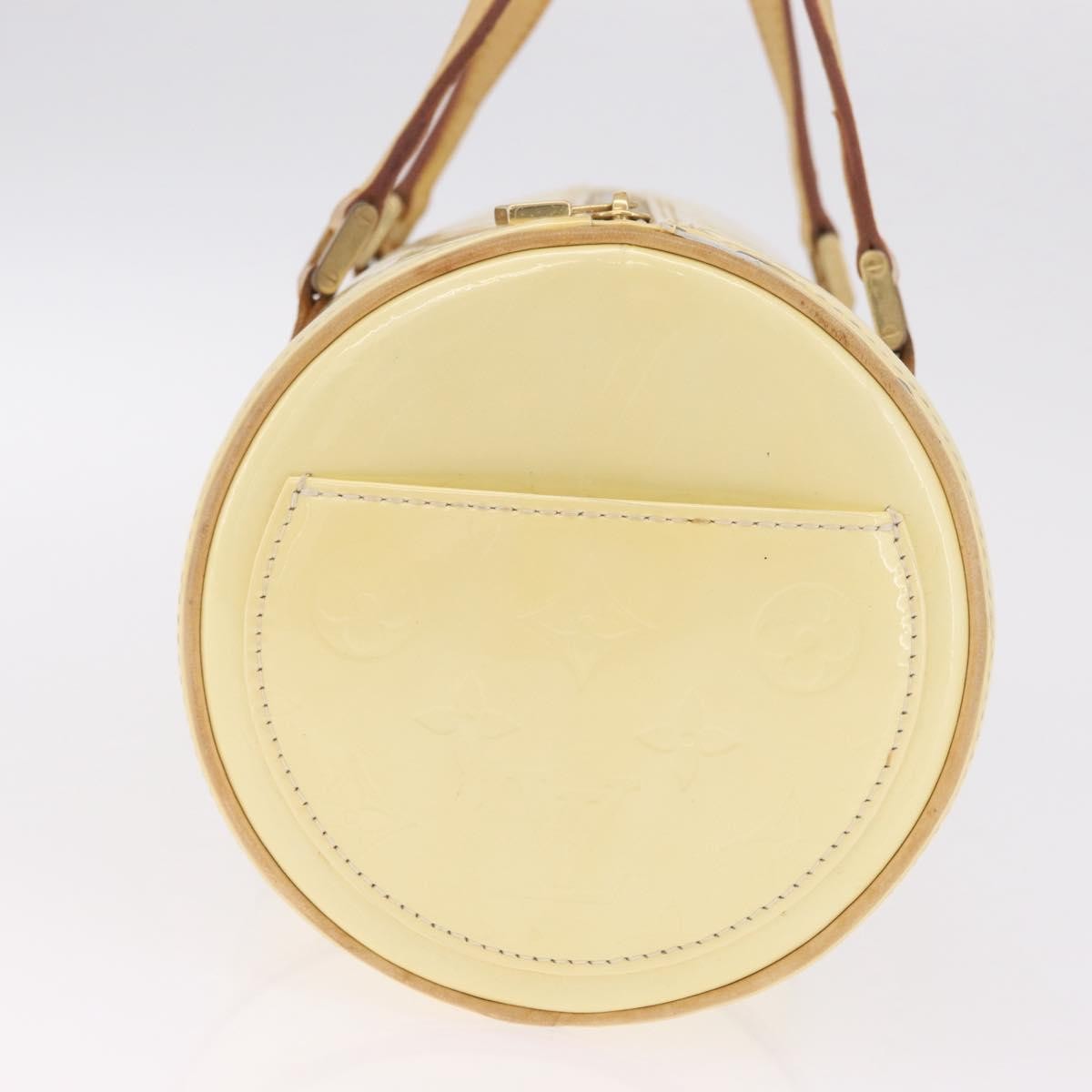 Louis Vuitton Bedford Monogram Vernis Beige Patent_Leather Handbag (Pre-Owned)