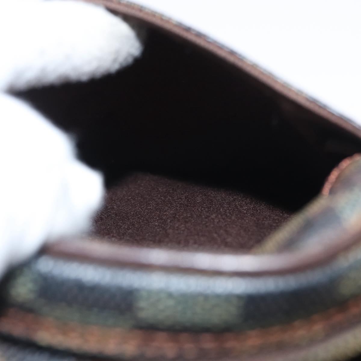 Louis Vuitton Pochette Gange Damier Brown Canvas Clutche & Pouche Bag (Pre-Owned)
