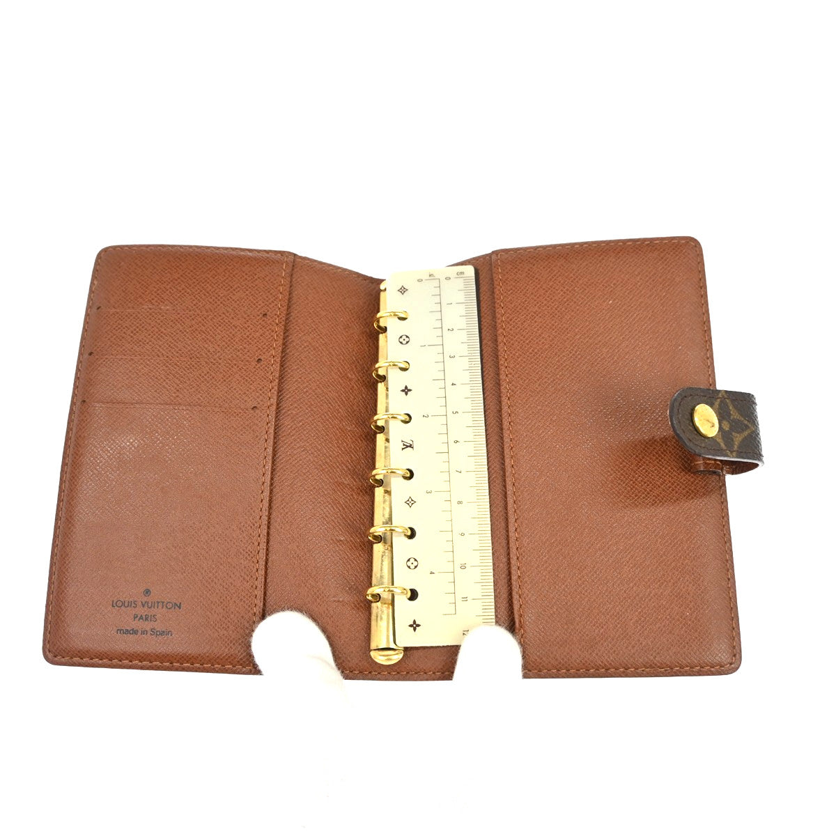 Louis Vuitton Agenda Cover Monogram Canvas Brown Canvas Wallets Accessory (Pre-Owned)