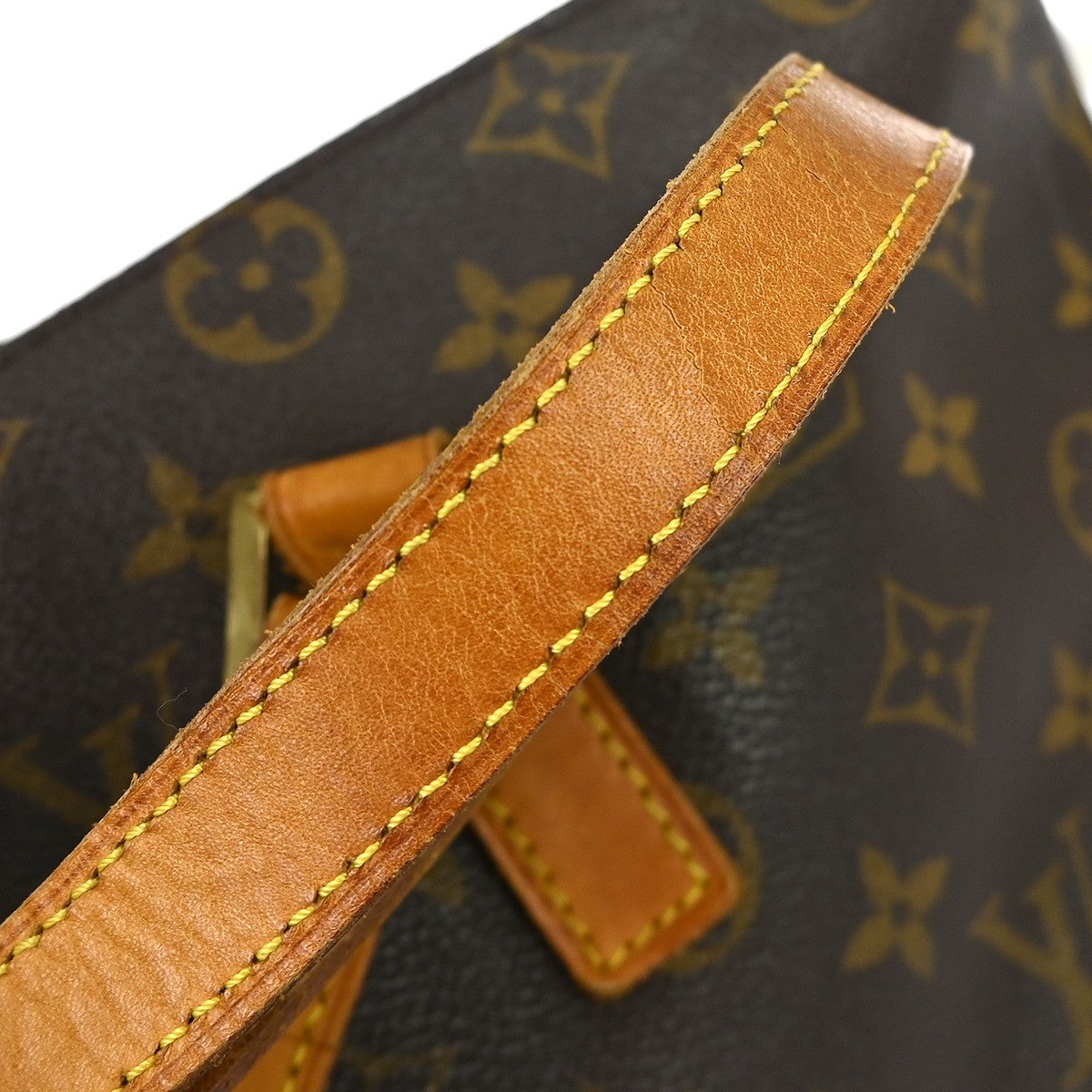Louis Vuitton Cabas Mezzo Monogram Canvas Brown Canvas Shoulder Bag Bag (Pre-Owned)
