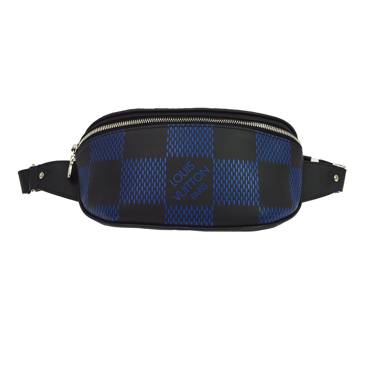 Louis Vuitton Campus Bumbag Damier Infini 3D Leather Black Leather Crossbody Bag Bag (Pre-Owned)