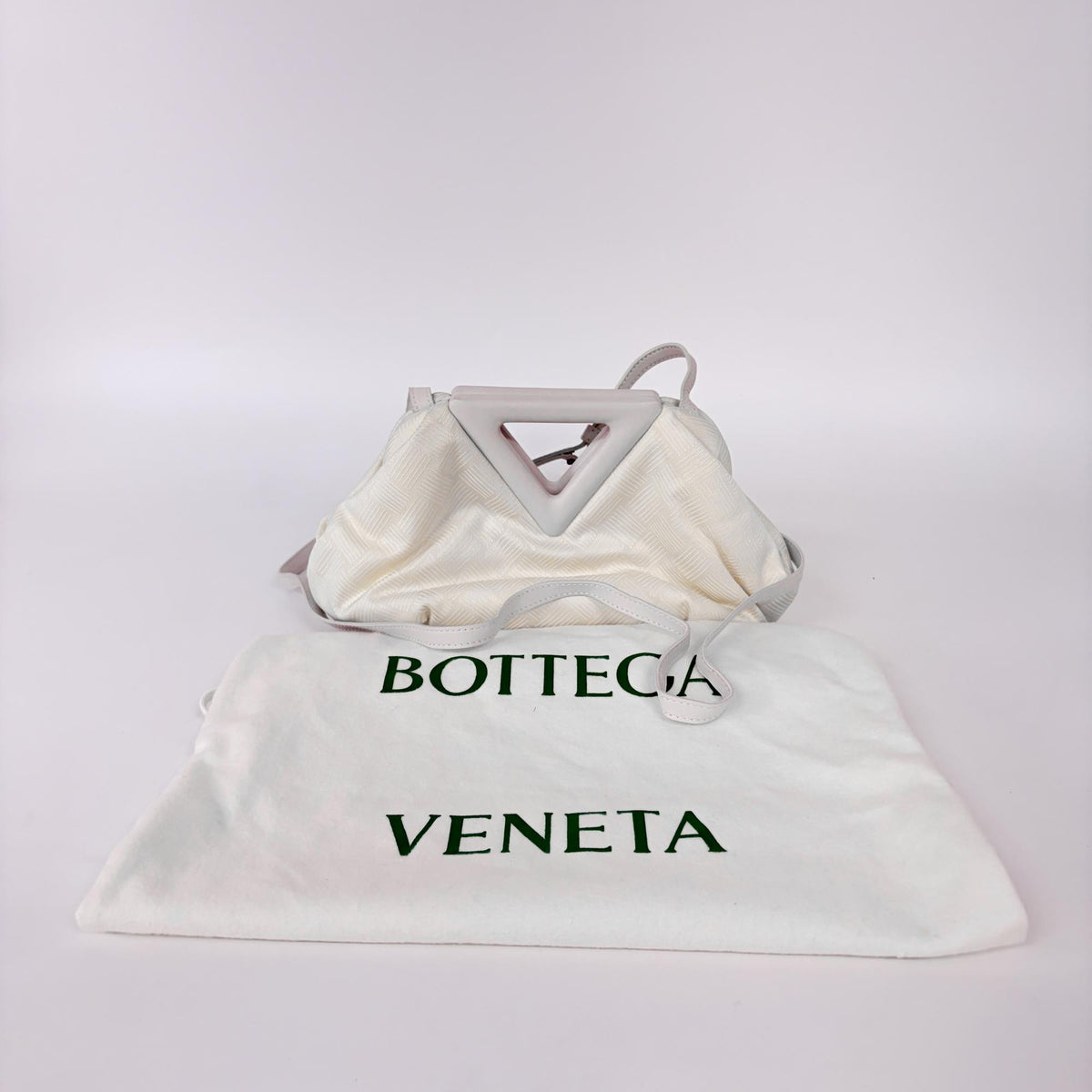 Bottega Veneta Point Leather White Other Shoulder Bag Bag (Pre-Owned)