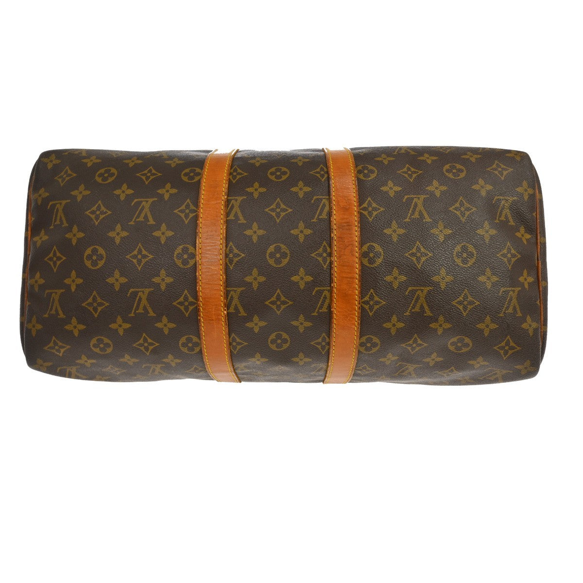 Louis Vuitton Keepall Monogram Canvas Brown Canvas Travel Bag Bag (Pre-Owned)