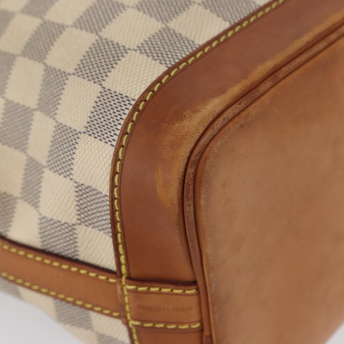 Louis Vuitton Noe Damier Ebene Beige Canvas Shoulder Bag Bag (Pre-Owned)