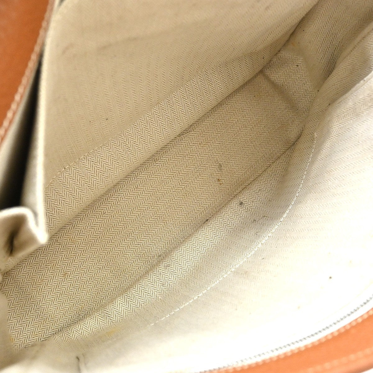 Hermes Barda Messenger Clemence Brown Leather Shoulder Bag Bag (Pre-Owned)