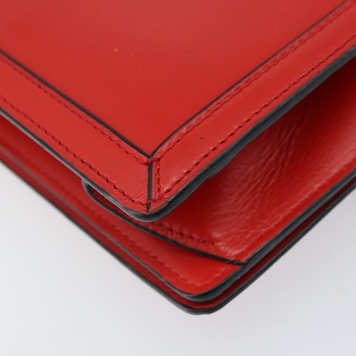 Loewe Barcelona Leather Red Leather Shoulder Bag Bag (Pre-Owned)
