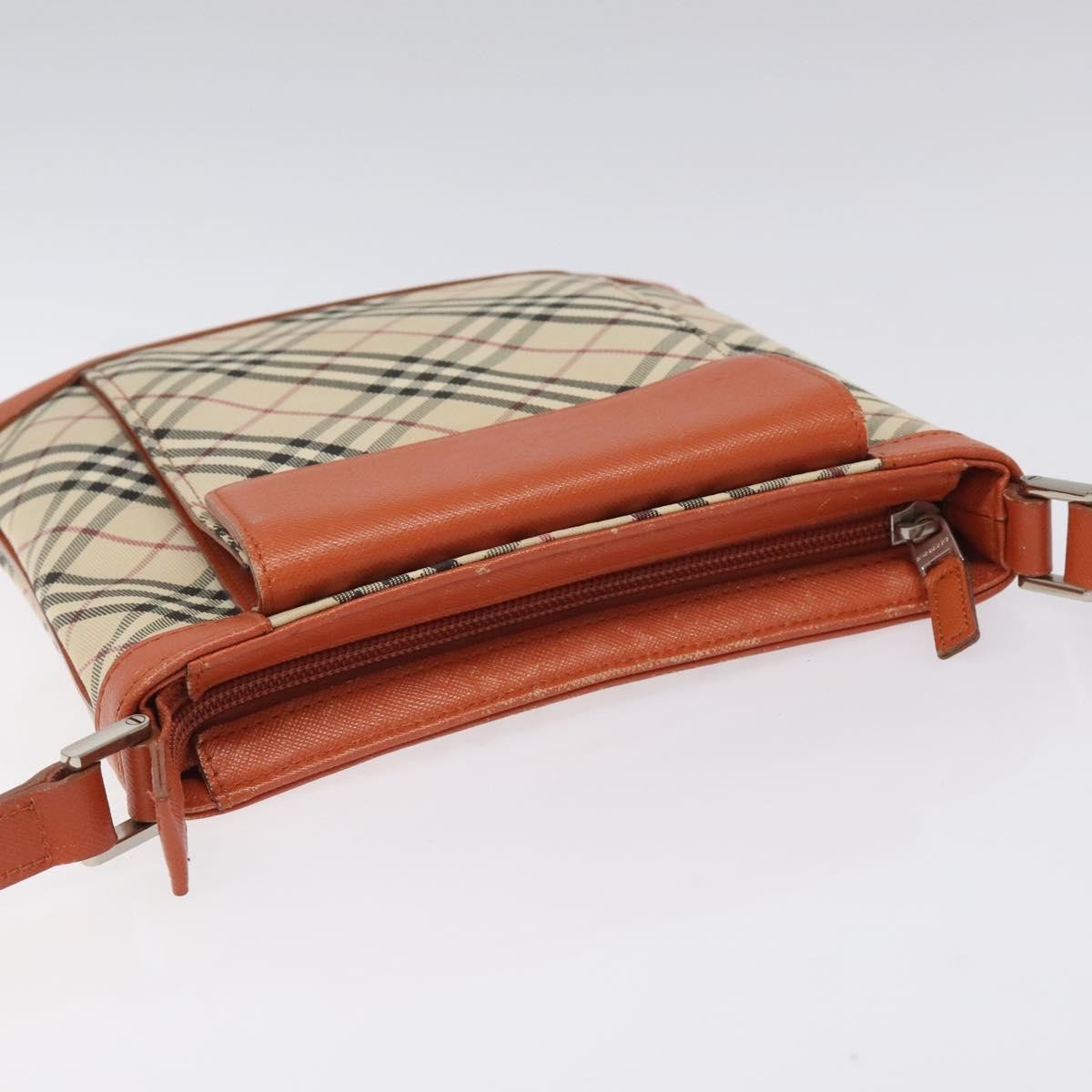Burberry Nova Check Canvas And Leather Beige Canvas Shoulder Bag Bag (Pre-Owned)
