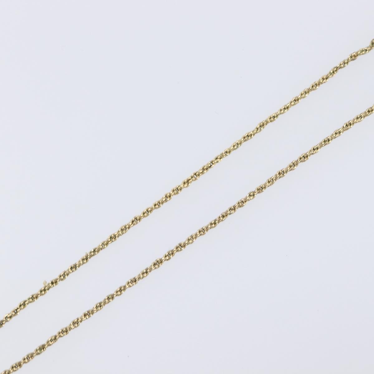 Christian Dior Vintage Cd Pendant Metal Gold Metal Necklace Jewelry (Pre-Owned)