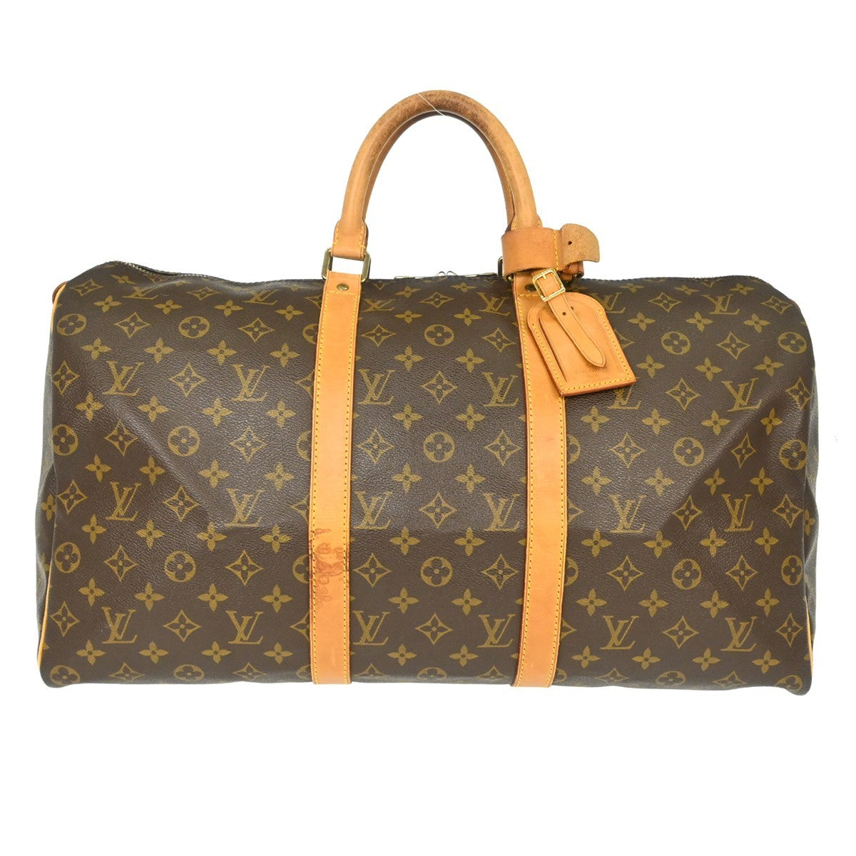 Louis Vuitton Keepall Monogram Canvas Brown Canvas Travel Bag Bag (Pre-Owned)