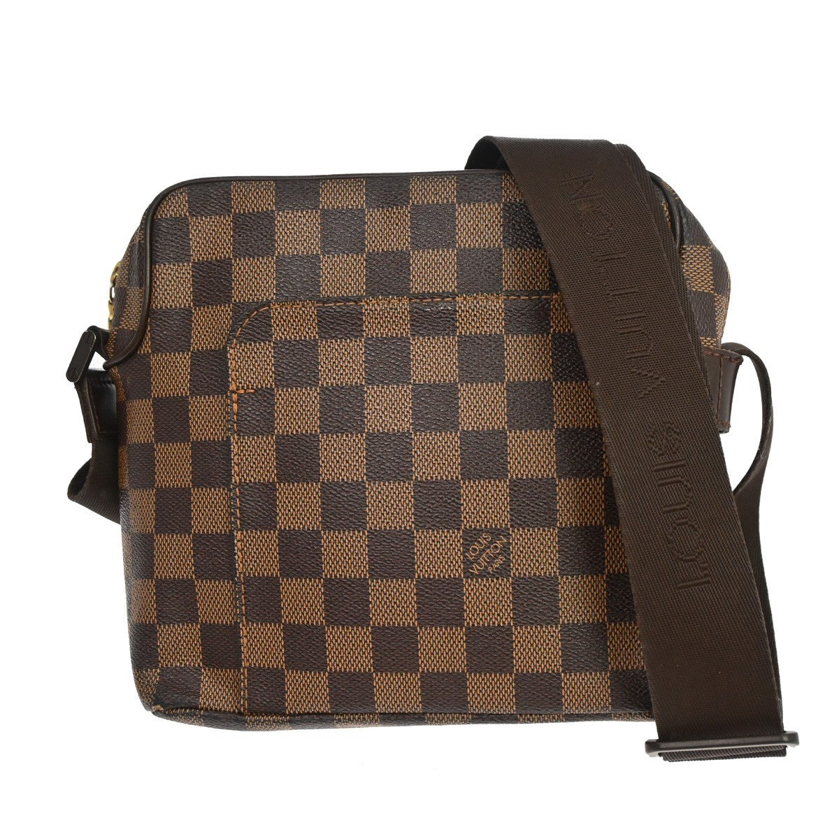 Louis Vuitton Olav Damier Ebene Brown Canvas Shoulder Bag Bag (Pre-Owned)