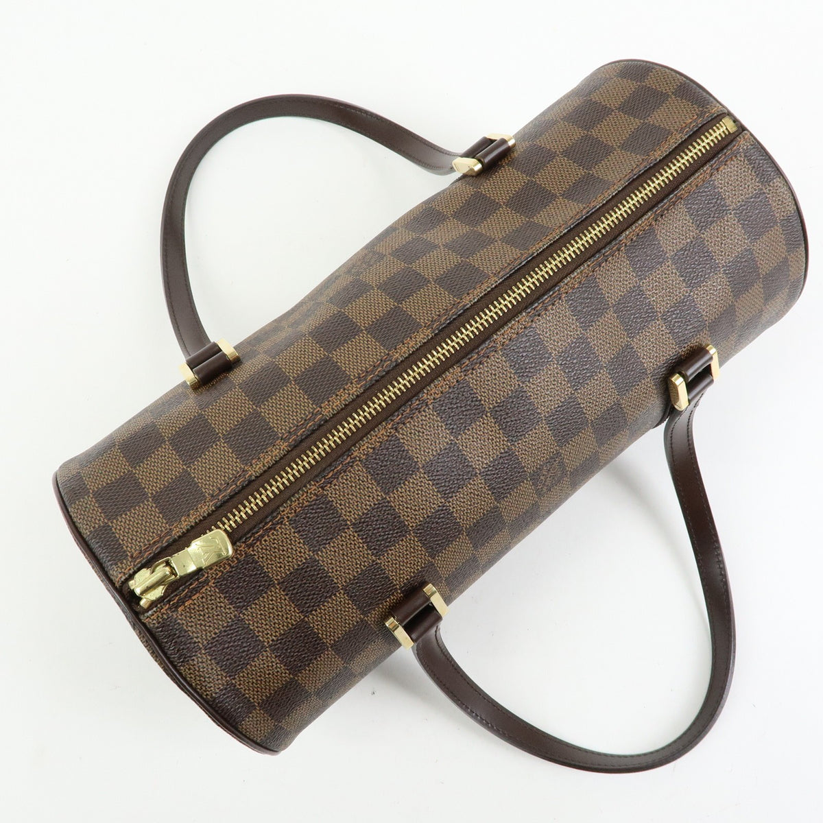 Louis Vuitton Papillon Damier Ebene Brown Canvas Handbag (Pre-Owned)