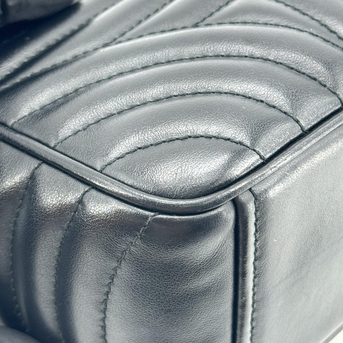 Prada Camera Diagramme Quilted Leather Black Calfskin Handbag (Pre-Owned)