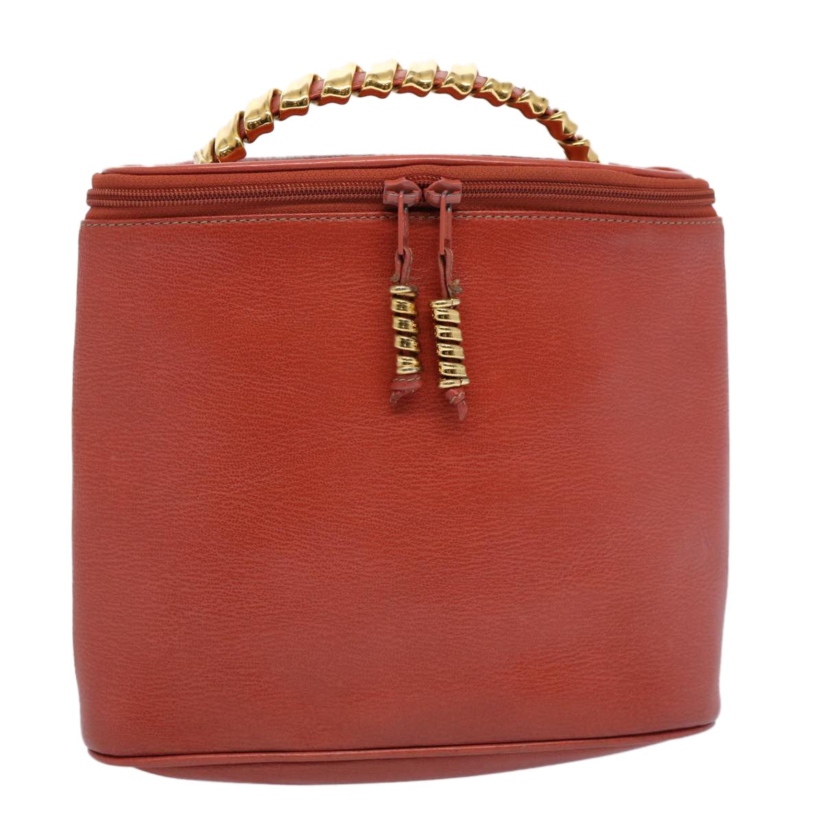 Loewe Vintage Velazquez Top Handle Leather Orange Leather Handbag (Pre-Owned)