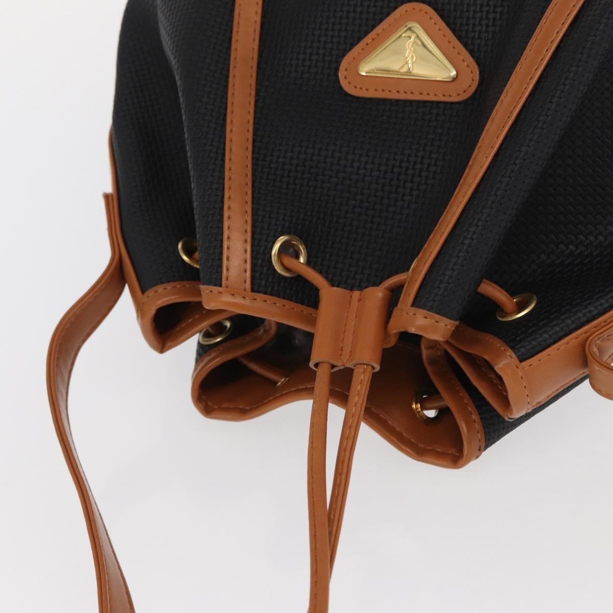 Saint Laurent Vintage Canvas Black Canvas Shoulder Bag Bag (Pre-Owned)