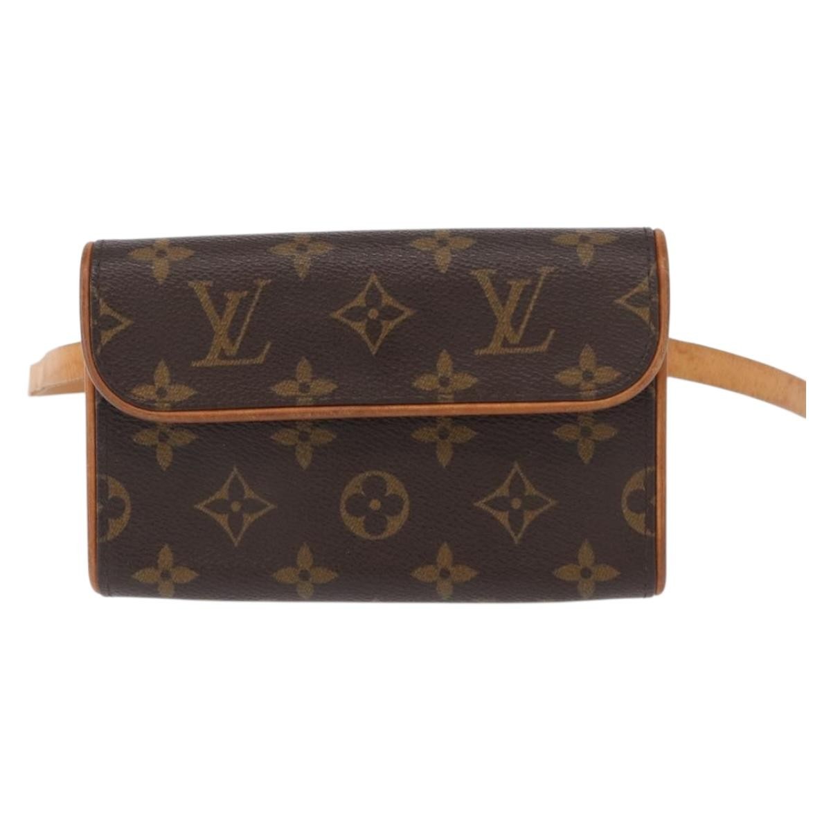 Louis Vuitton Florentine Waist Monogram Canvas Brown Canvas Handbag (Pre-Owned)